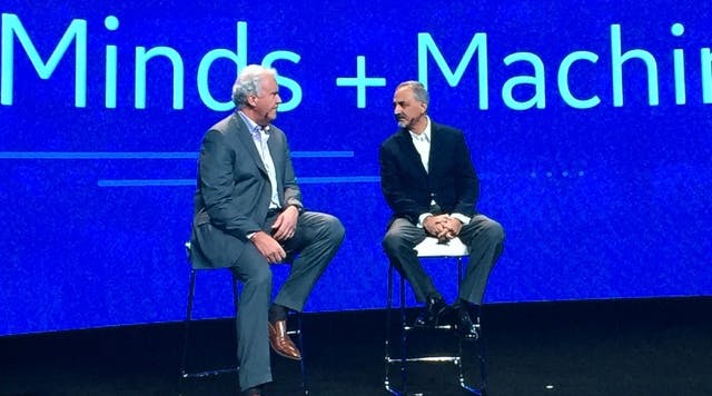 GE&apos;s Jeff Immelt and BP&apos;s Ahmed Hashmi at Minds + Machines 2016