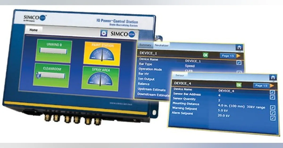 Simco Sensor Simco-Ion: Power control station | Automation World