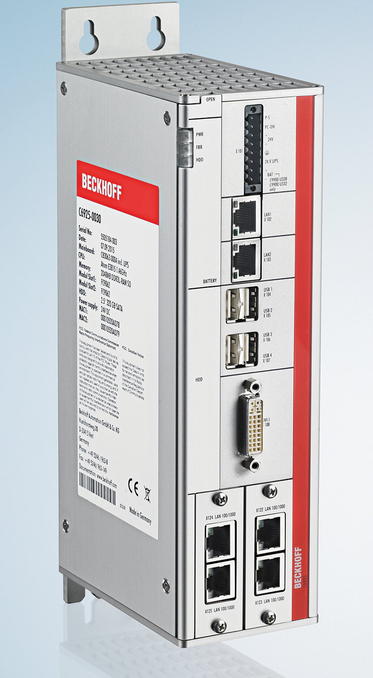The C6925 Industrial PC brings powerful and distributed controls to the Model W-18 VF/F/S machine.