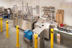 Howell's integrated packaging line. Howell's integrated packaging line.