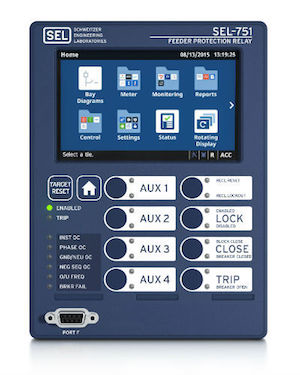 SEL adds touchscreen display to SEL751 Feeder Protection Relay