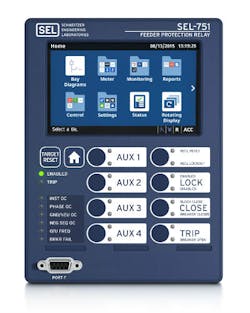 Optional touchscreen display for the SEL-751 Feeder Protection Relay