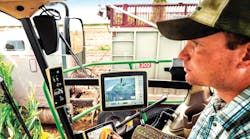 John Deere’s Precision Ag sensor technology collects environmental and equipment data, delivering information back to farmers on John Deere’s Precision Ag sensor technology collects environmental and equipment data, delivering information back to farmers on