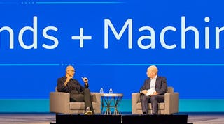 GE CEO John Flannery and Microsoft CEO Satya Nadella discuss efforts to improve integration between Predix and Azure at GE Minds + Machines 2017.