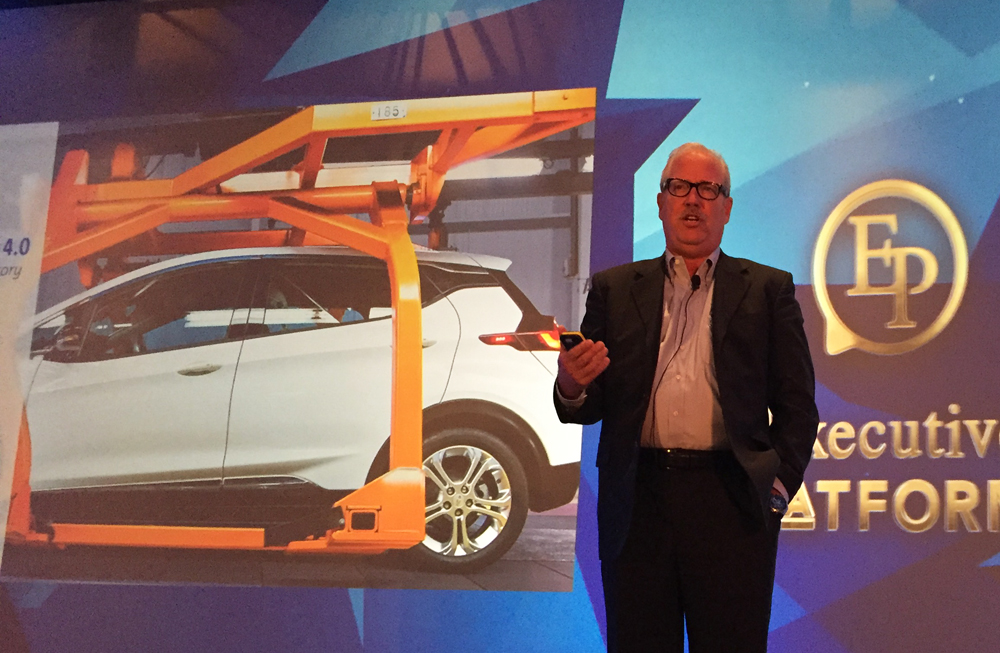 Dan Grieshaber presents GM&rsquo;s vision of the Smart Factory at the North American Manufacturing Excellence Summit.