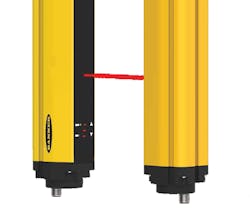 The SGS safety grid system from Banner Engineering safeguards equipment access points and long-range perimeters The SGS safety grid system from Banner Engineering safeguards equipment access points and long-range perimeters