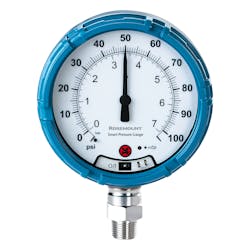 The Rosemount Smart Pressure Gauge From Emerson gives users better visibility of field changes. The Rosemount Smart Pressure Gauge From Emerson gives users better visibility of field changes.