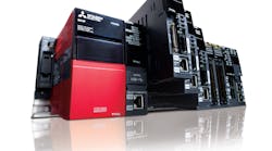 Mitsubishi’s rack-based C80 Series CNC features a CNC-dedicated CPU designed to maximize the control’s performance. Mitsubishi’s rack-based C80 Series CNC features a CNC-dedicated CPU designed to maximize the control’s performance.