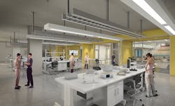 With student-centered design spaces similar to this artist rendering, Texas A&amp;M&rsquo;s College of Engineering will deliver education to students through hands-on learning labs such as the Emerson Advanced Automation Lab.