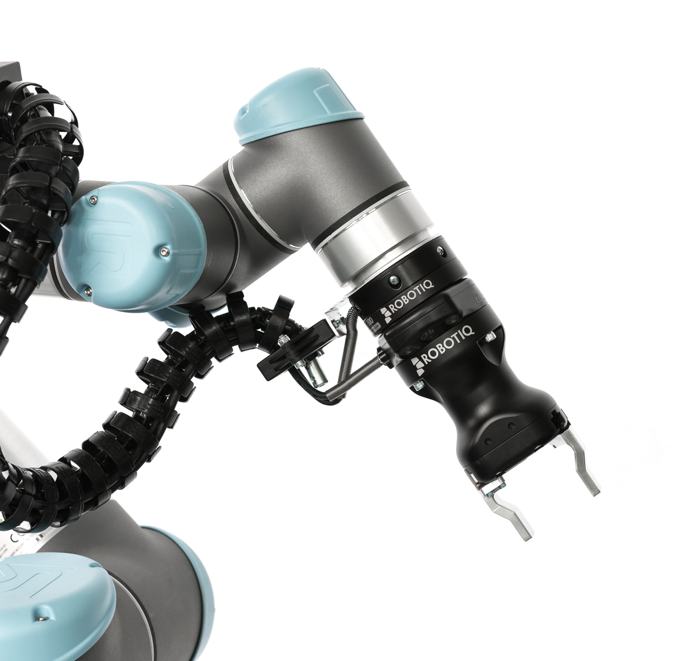 The electric gripper from Robotiq combines high accuracy with a 50 mm parallel stroke.