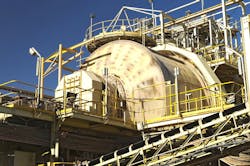 A SAG mill, used to break rock into smaller pieces, is the biggest piece of equipment in a mining operation. A SAG mill, used to break rock into smaller pieces, is the biggest piece of equipment in a mining operation.