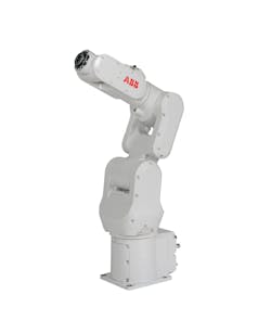 The IRB 1100 from ABB is aimed at fast, accurate small parts assembly. The IRB 1100 from ABB is aimed at fast, accurate small parts assembly.