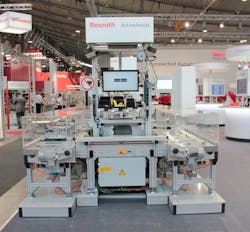 Bosch Rexroth’s ActiveAssist combines software and hardware to create a new assembly assistance system. Bosch Rexroth’s ActiveAssist combines software and hardware to create a new assembly assistance system.