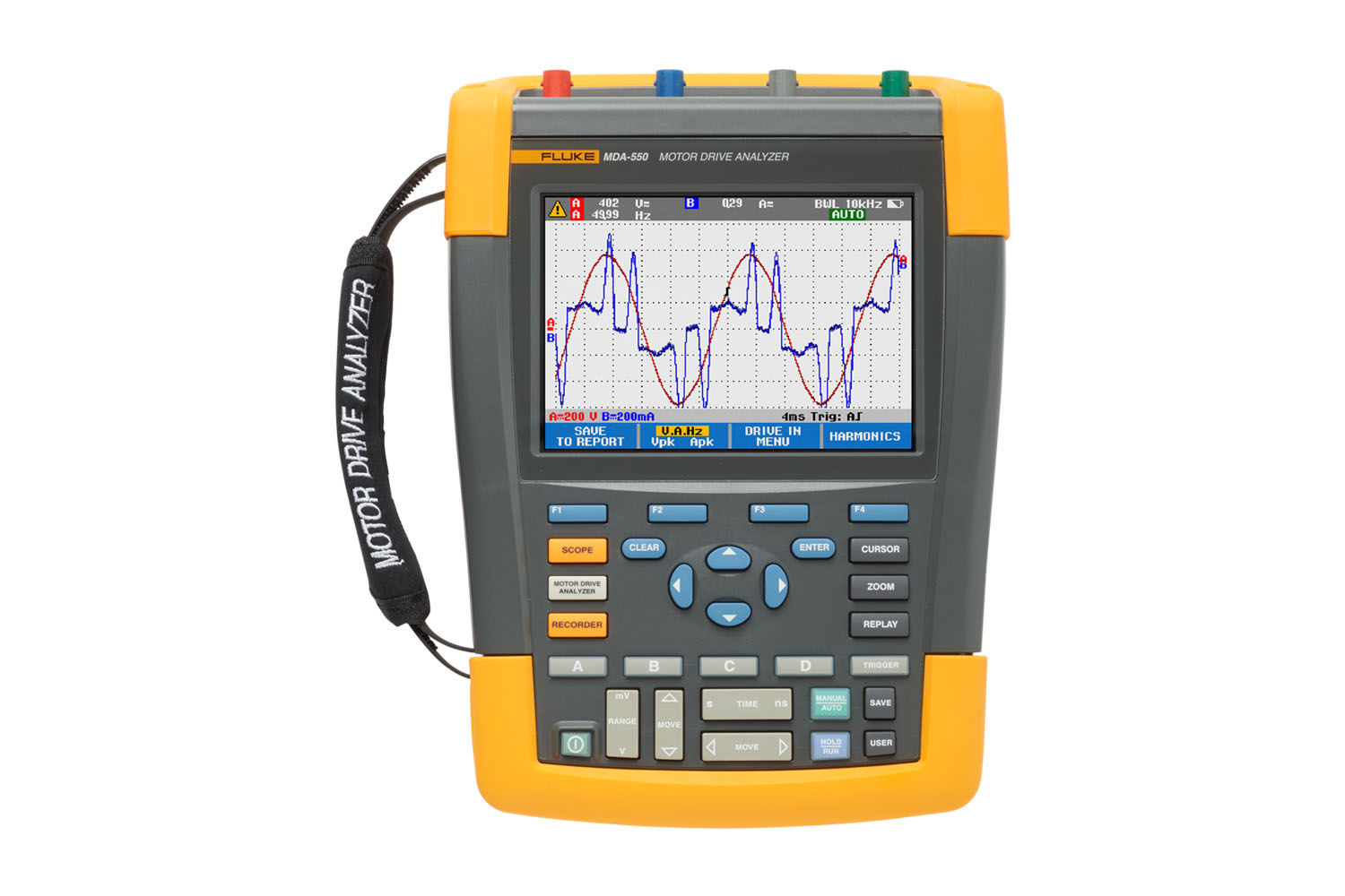The Fluke MDA-510 and MDA-550 feature guided test setups and automated drive measurements to provide reliable and repeatable tes