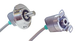 Incremental Encoders Save Space with Angled Cable Entry Incremental Encoders Save Space with Angled Cable Entry