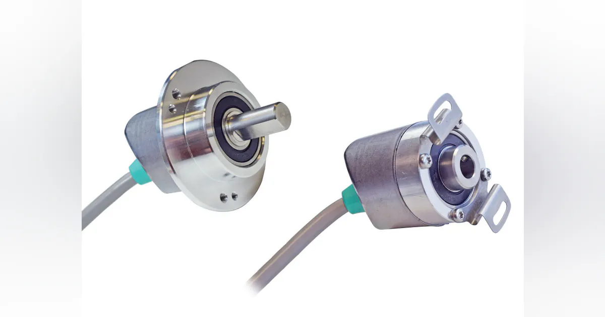 Encoder Cable Spool Incremental Encoders Save Space with Angled Cable Entry | Automation World