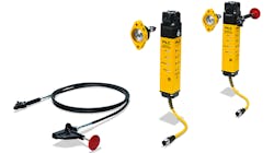 A remote escape release for the Pilz PSENmlock safety gate system offers the option of installing the safety gate switch at a pl A remote escape release for the Pilz PSENmlock safety gate system offers the option of installing the safety gate switch at a pl