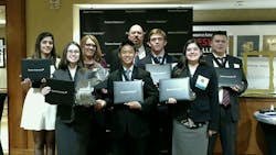 Fig. 1: The 2017 Copley High School Innovators team included (left to right) Colton Murray, Aaron Lampner, Assistant Coach Fiona Fig. 1: The 2017 Copley High School Innovators team included (left to right) Colton Murray, Aaron Lampner, Assistant Coach Fiona