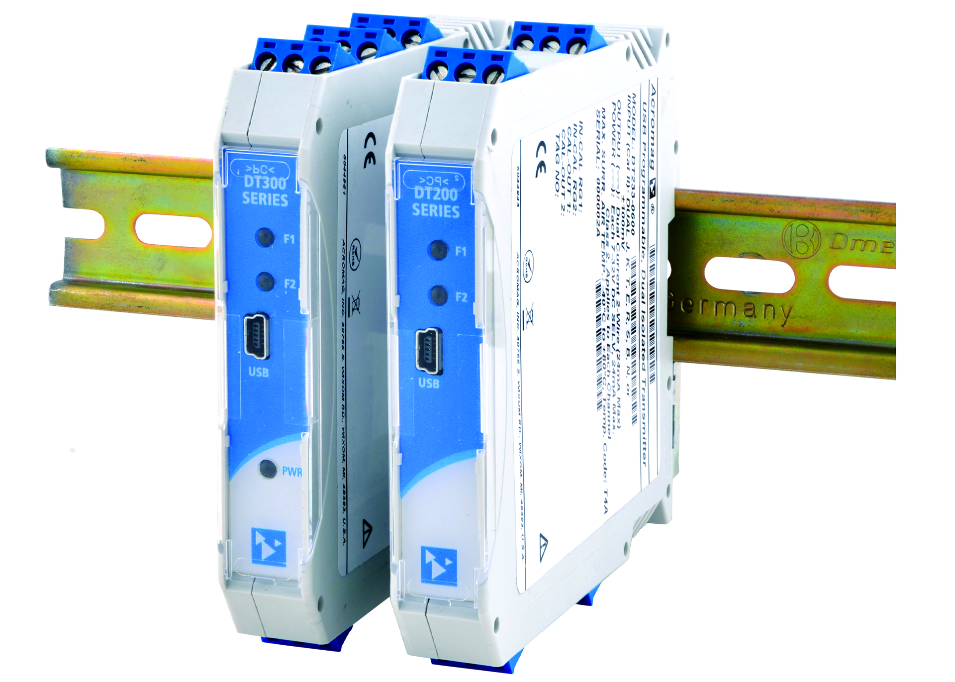 Acromag&rsquo;s DT series are dual-channel versions of process transmitters for signal conditioning of temperature, voltage, current,