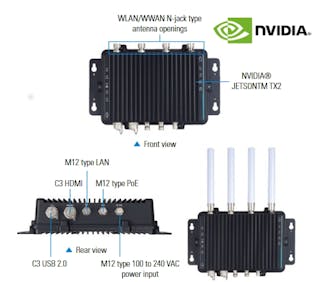 IP67-Rated Outdoor Edge AI System with NVIDIA Jetson TX2 Module from Axiomtek