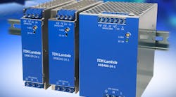DIN Rail Power Supplies from TDK-Lambda have Narrow Width and Long Field Life