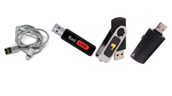Malicious USB devices look just like standard USB devices (not so conveniently labeled as ‘Bad USB’) but can launch nefarious at Malicious USB devices look just like standard USB devices (not so conveniently labeled as ‘Bad USB’) but can launch nefarious at