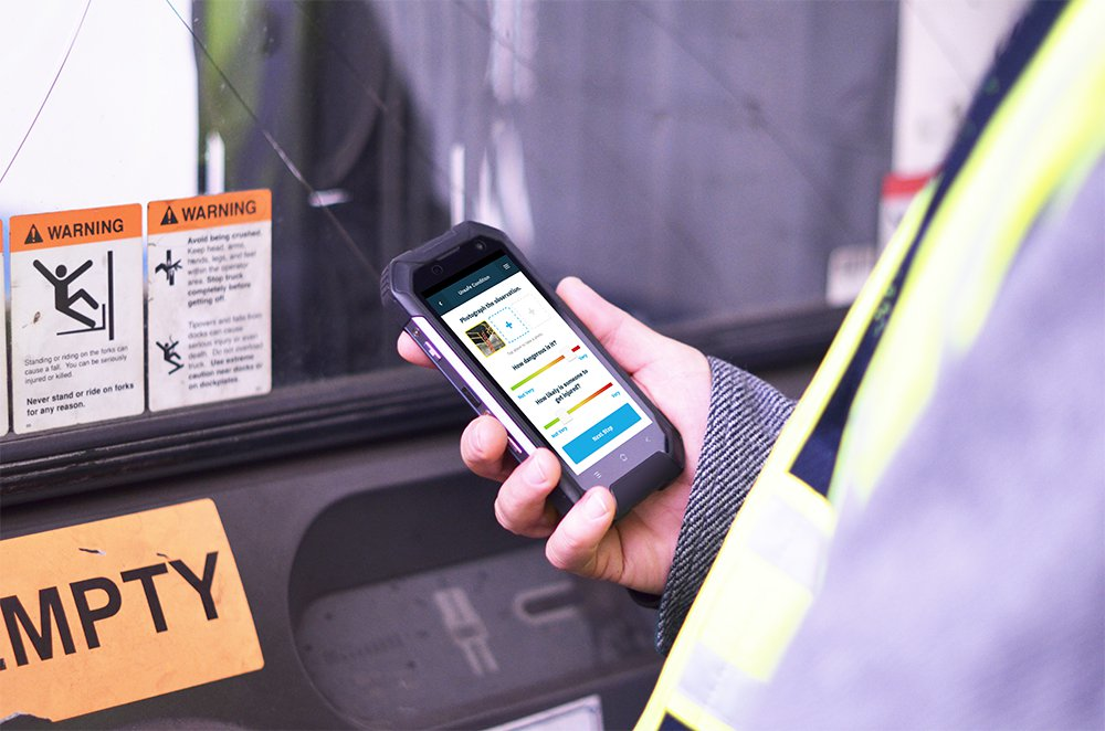 With a connected device, frontline workers can communicate issues they see to the rest of the team. Source: Corvex