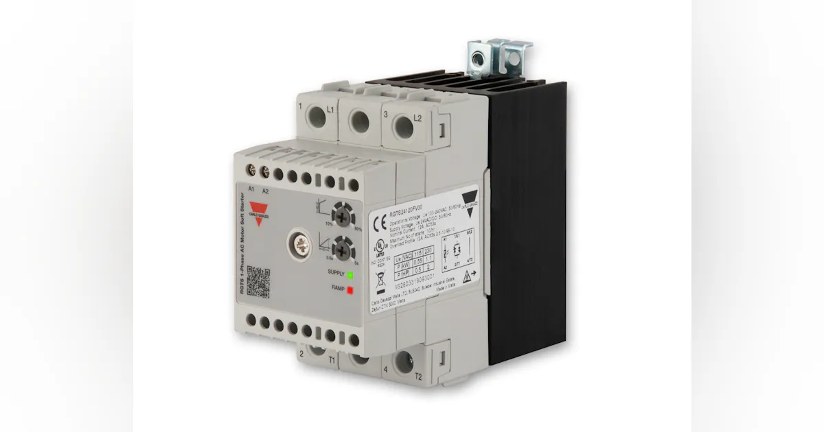 Single-Phase Soft-Starters for up to 3 hp | Automation World