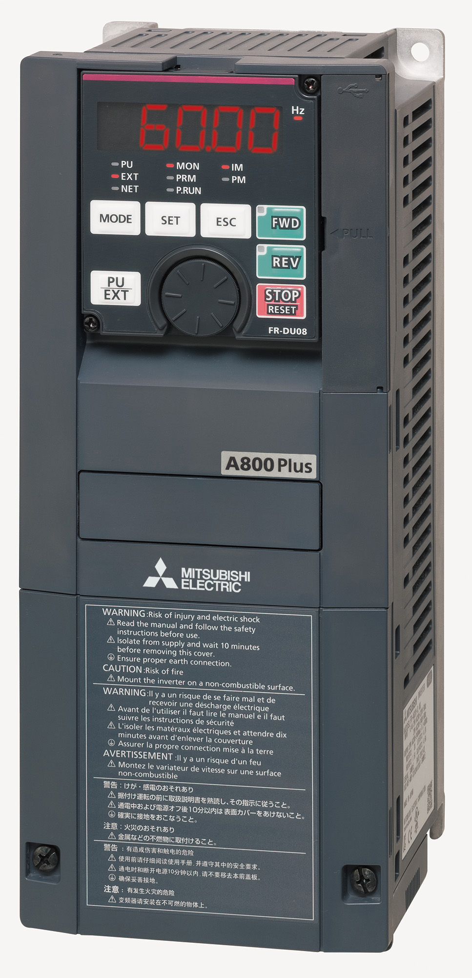 The FR-A800-R2R VFD from Mitsubishi has integrated functions for roll-to-roll applications.