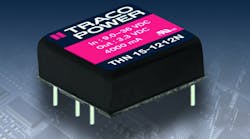 Compact DC/DC Converter from Traco Power Saves Space in Mobile Equipment and Industrial Electronics