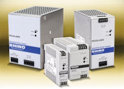 AutomationDirect has added PSV series power supplies and universal battery control modules to the RHINO DC power supply lineup. AutomationDirect has added PSV series power supplies and universal battery control modules to the RHINO DC power supply lineup.