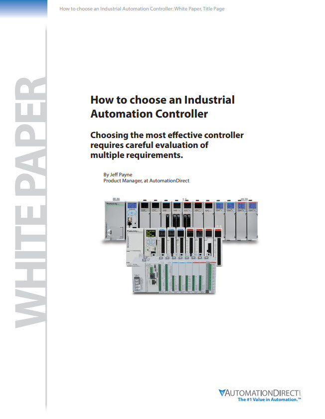 Choosing an Industrial Automation Controller - White Paper from AutomationDirect