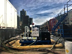 Roughneck uses PLC analog cards and Profinet to provide operational data from its delivery systems to data vans at the well sites.
