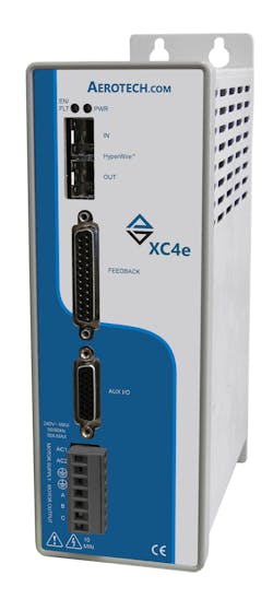 XC4e from Aerotech can control brushless DC, brush DC, voice coil and stepper motors. XC4e from Aerotech can control brushless DC, brush DC, voice coil and stepper motors.