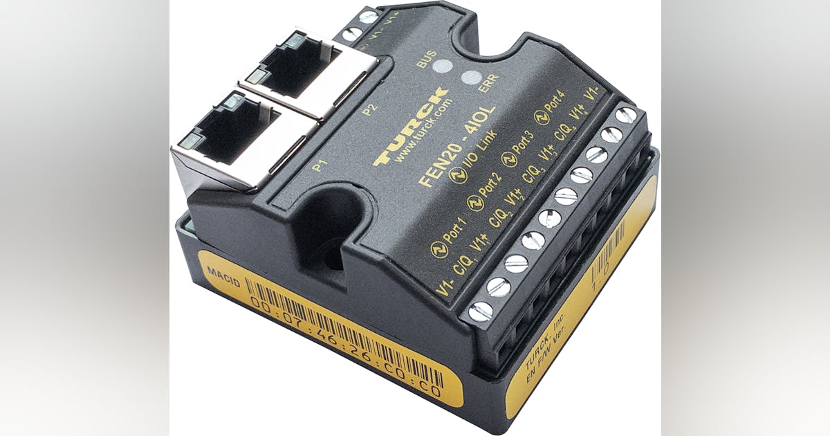 Compact Industrial Ethernet I/O Module with IO-Link | Automation World