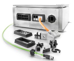 The new Cabtite Cable Entry System from Weidmuller is for pre-assembled cables and cables without plugs. The new Cabtite Cable Entry System from Weidmuller is for pre-assembled cables and cables without plugs.