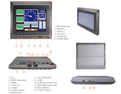 The GOT610-837 vehicle-mounted touch panel computer from Axiomtek is aimed at logistics and manufacturing applications.