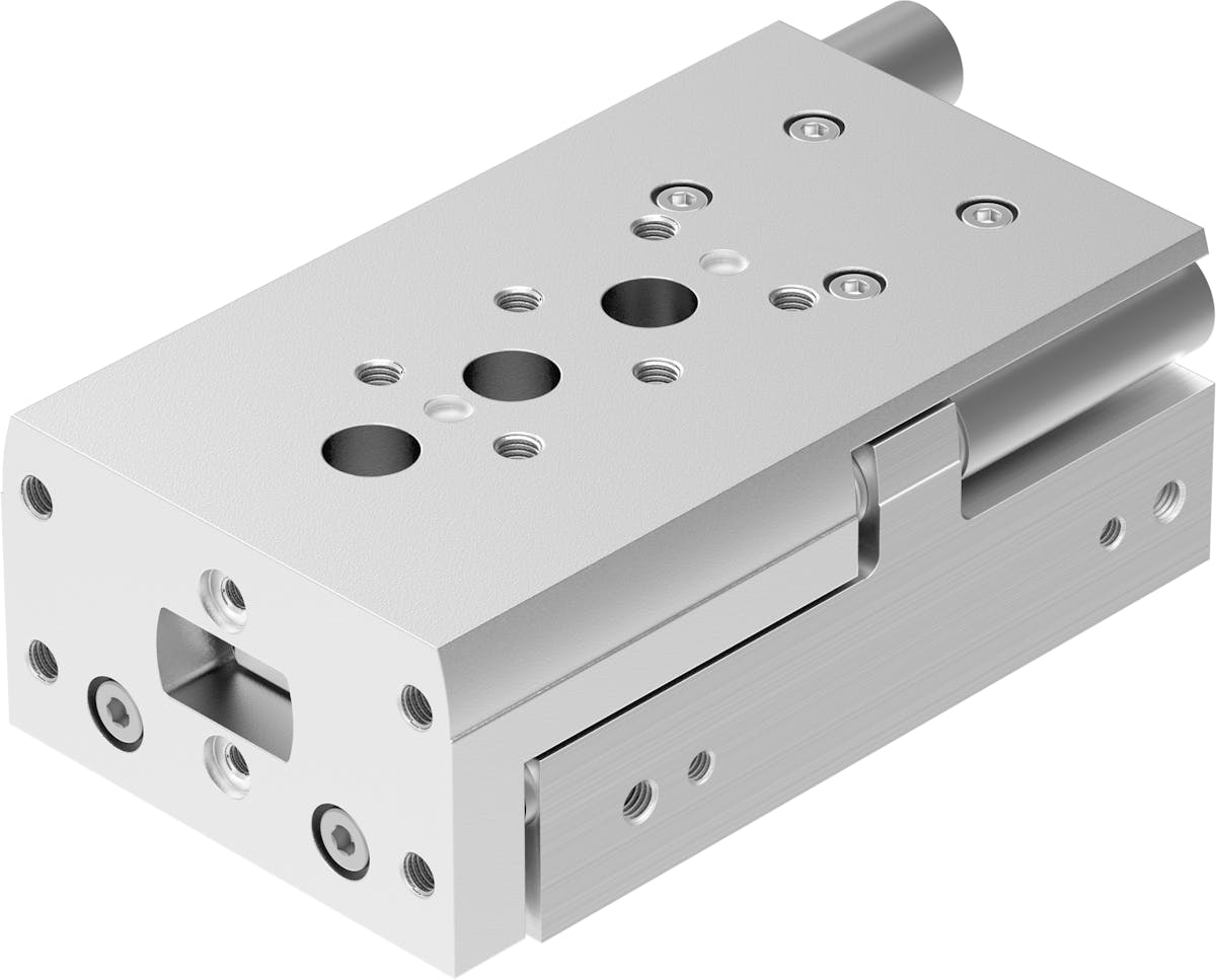Festo&rsquo;s DGST compact pneumatic mini slide is designed for precision handling, press fitting, pick and place, and electronic and light assembly applications.