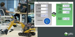 PTC&rsquo;s digital twin demo combines real-world sensor and telemetry data with engineering calculations to highlight possible use cases.
