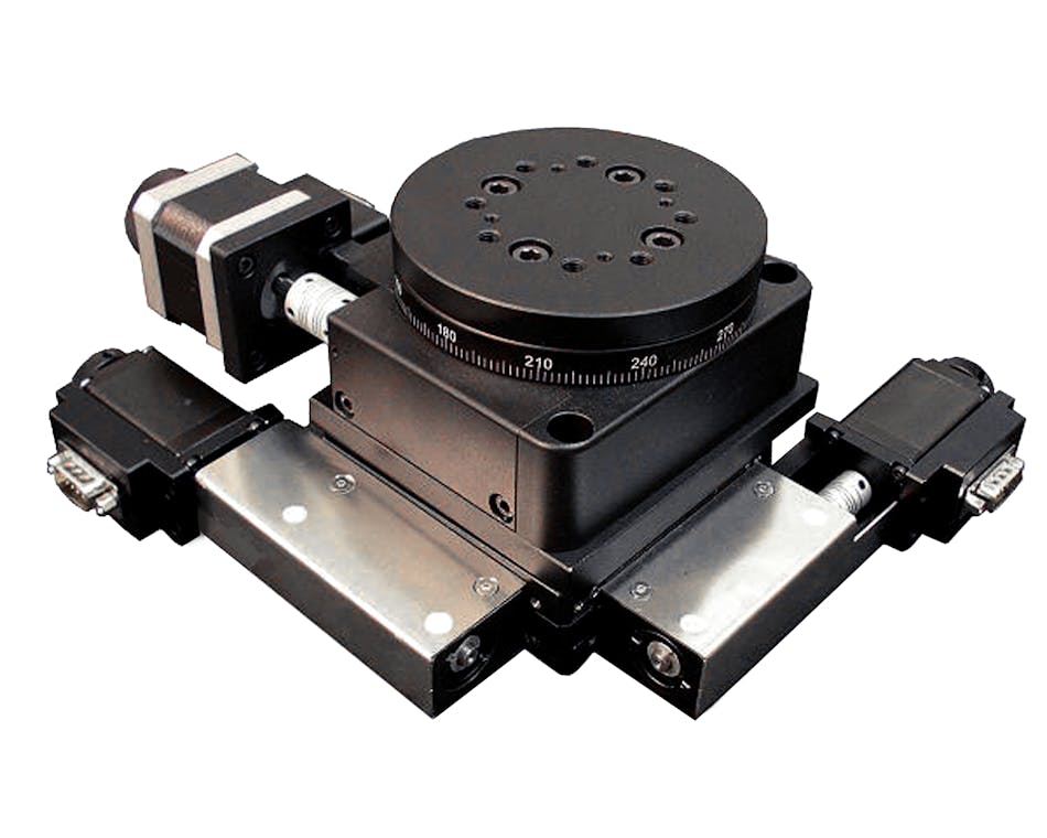 Economical High Resolution and High Repeatability XYR Alignment Stages