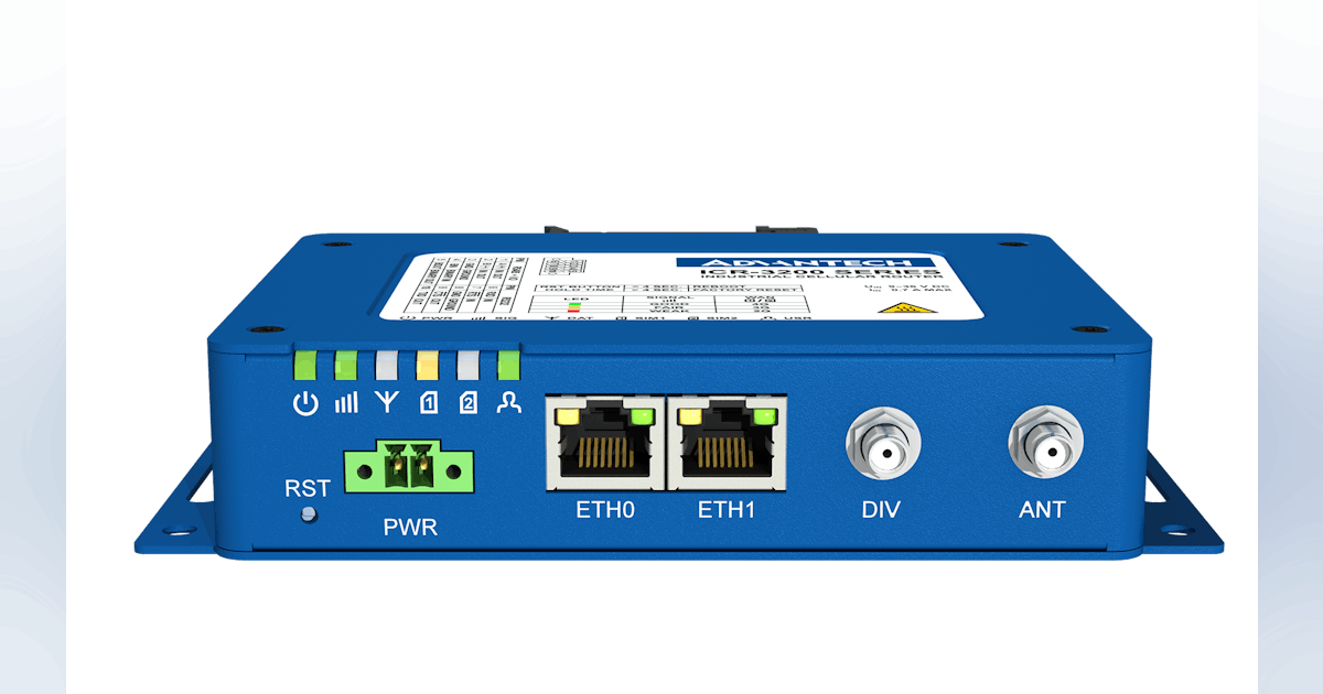 Advantech Releases FirstNet-Certified 4G Industrial Cellular Router for ...