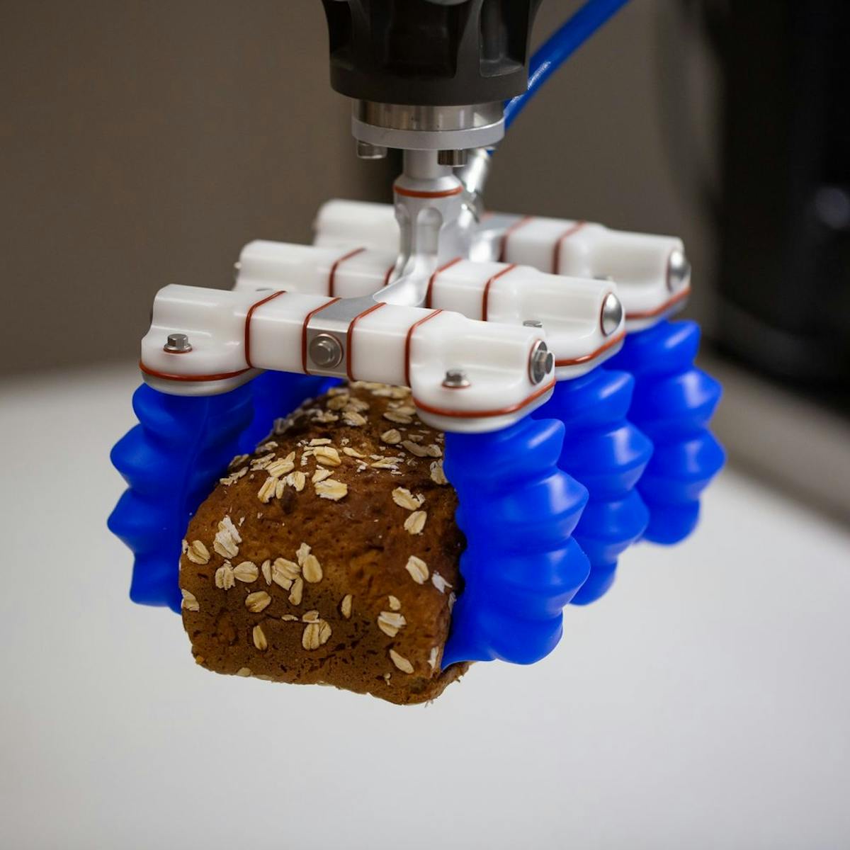 Air powered shop soft robotic gripper