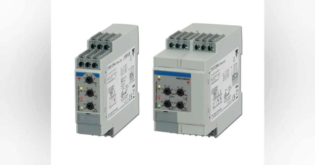 Three Phase Monitoring Relays with Expanded Input Voltage Range ...