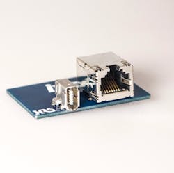 With the new ix Industrial connector, a packing density 5-times larger than a conventional RJ45 can be achieved. (Source: Helukabel) With the new ix Industrial connector, a packing density 5-times larger than a conventional RJ45 can be achieved. (Source: Helukabel)