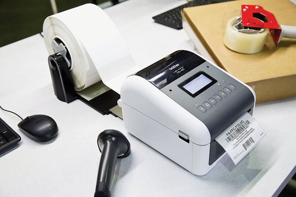 Brother Mobile Solutions&rsquo; TD 4 Thermal Printer can generate barcode labels, tags, or receipts to track products and packages through manufacturing, warehouse, and the logistical supply chain.
