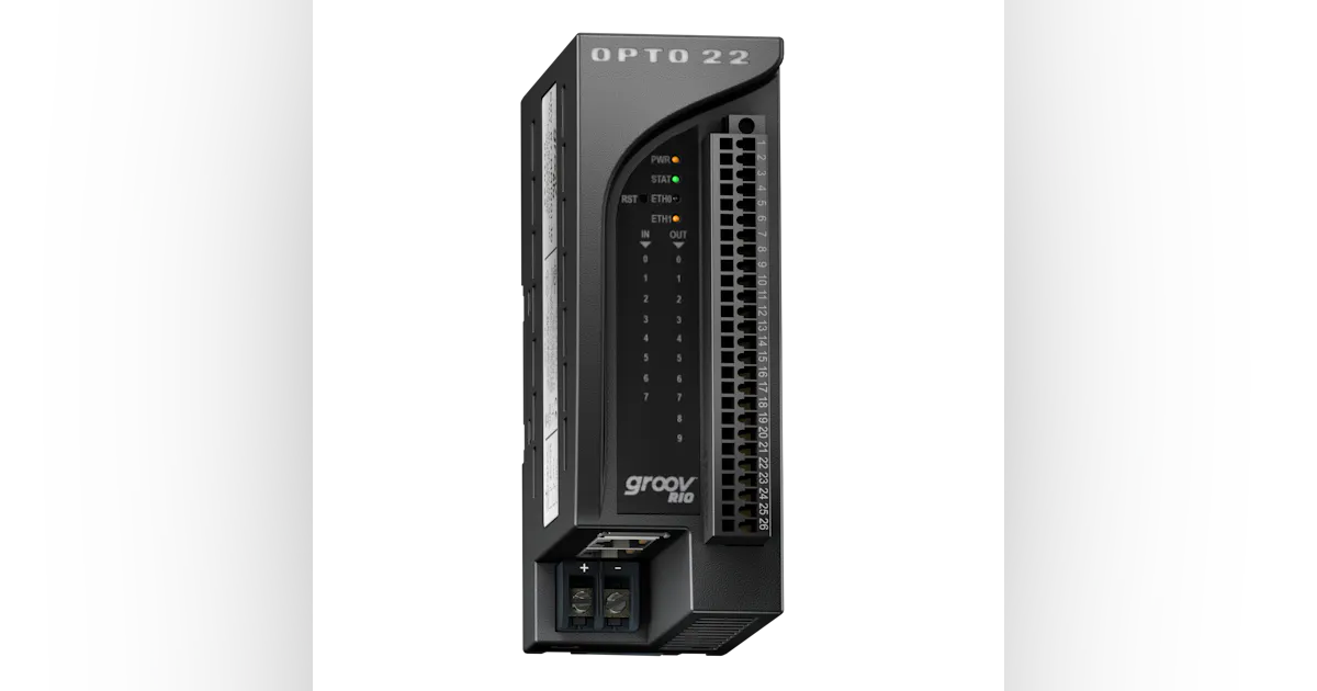 Opto 22 Rio Opto 22 announces groov RIO—I/O for the IIoT | Automation World