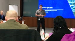 PMMI's Bryan Griffen kicks off the discussions among CPG and OEM representatives at the meeting. PMMI's Bryan Griffen kicks off the discussions among CPG and OEM representatives at the meeting.