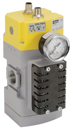 Parker’s P33 Safety Exhaust Valve is designed to safely remove trapped air from machinery bringing machinery to a safe state. Parker’s P33 Safety Exhaust Valve is designed to safely remove trapped air from machinery bringing machinery to a safe state.