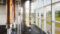 The stills at Bardstown Bourbon. The stills at Bardstown Bourbon.