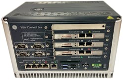 The Visor Connect Box can connect to all GE Power Conversion’s drives and automation control systems on site. The Visor Connect Box can connect to all GE Power Conversion’s drives and automation control systems on site.